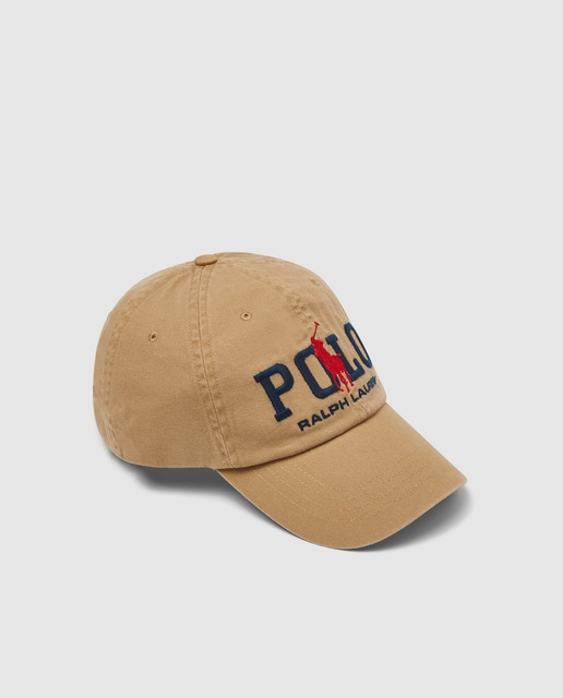 beige polo cap