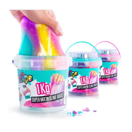 Juguete moldeable Super cubo Slime gigante con decoraciones SO SLIME