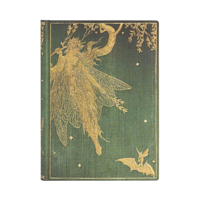 Libreta Hada Oliva Midi (130 × 180) Lisa Paperblanks Verde.