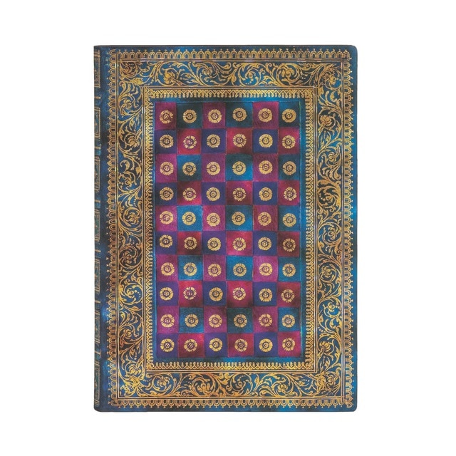 Libreta Flexi Celeste Midi (130 × 180) Rayada Paperblanks Azul Multicolor.