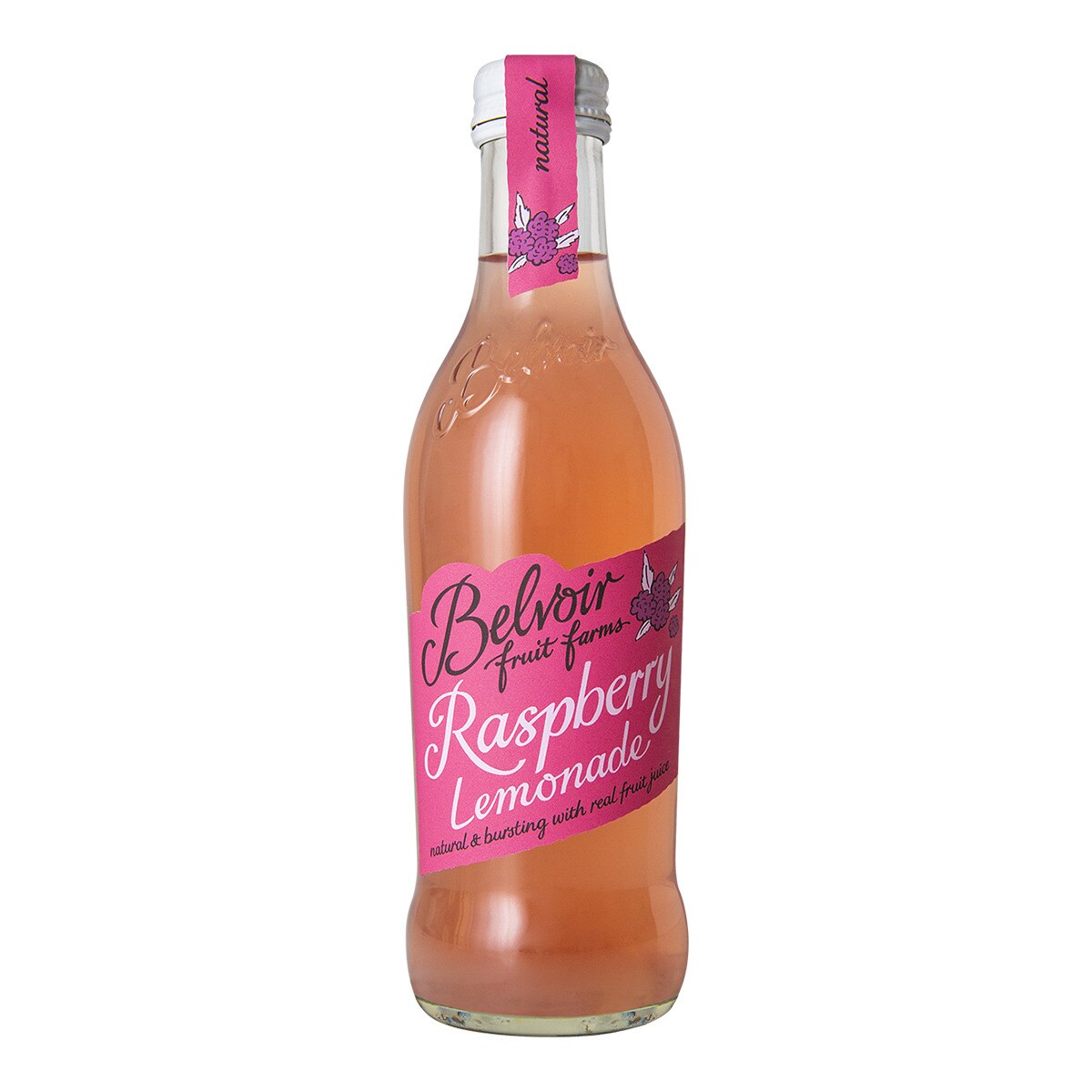 Belvoir Farm raspberry and lemon soft drink