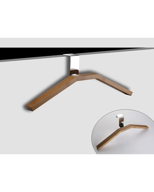 Percha madera carbon