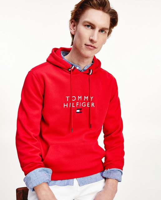 tommy red hoodie