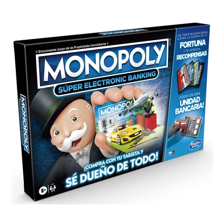 Juego de mesa Monopoly súper electronic banking Hasbro Gaming