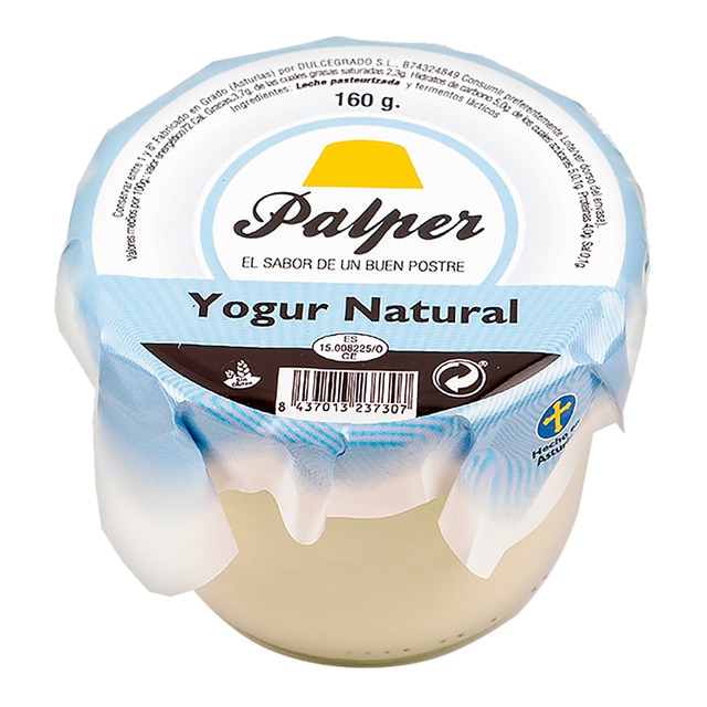 Yogur natural Palper