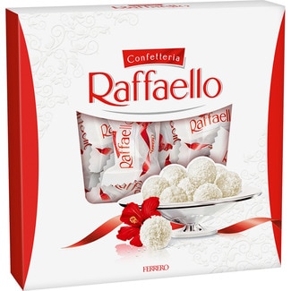 FERRERO RAFFAELLO bombones crujientes de coco y almendra 26 unidades estuche 260 g