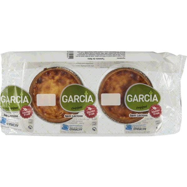 Tarteletes de Nata sem Glúten e sem Lactose Pack 2 embalagem 85 g