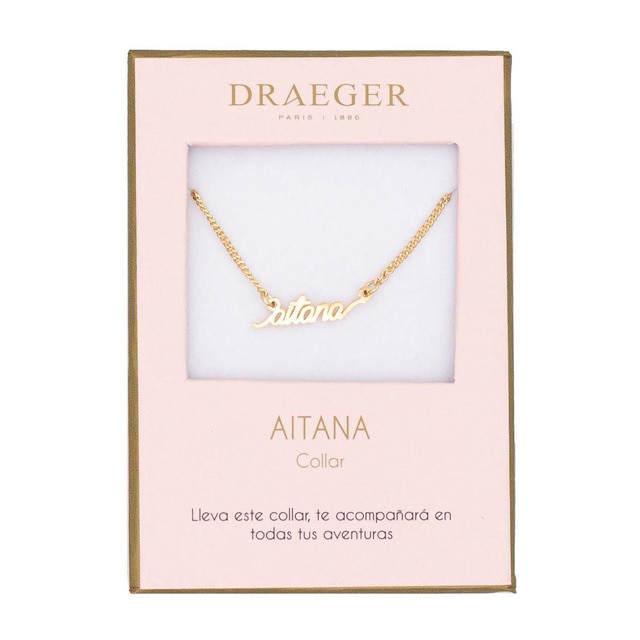 Collar Aitana sin Níquel Draeger Dorado.