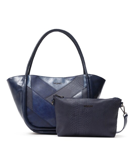 Desigual Ava Rotty navy blue handbag with different finishes · Women's  fashion · El Corte Inglés