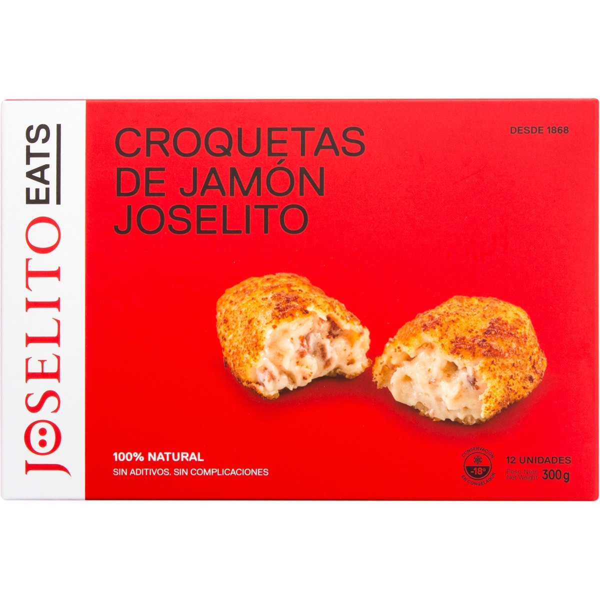 Eats croquetas de jamón 12 unidades estuche 300 g · JOSELITO