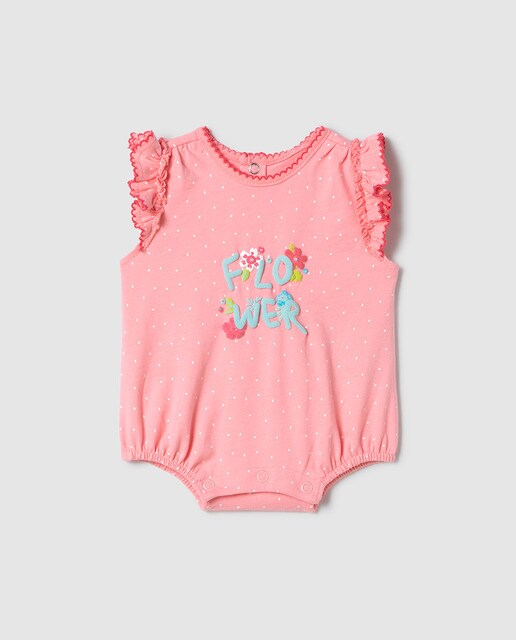 Barboteuse Bebe Fille Rose A Fleurs Mode Enfant El Corte Ingles