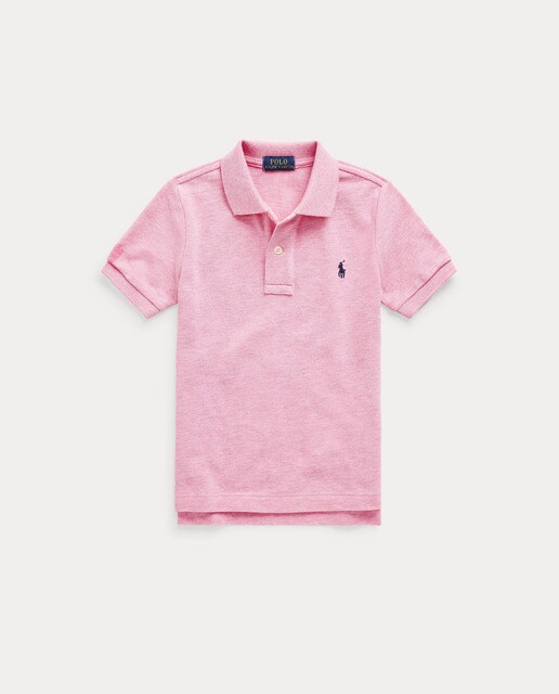 pale pink polo shirt