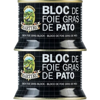 Bloc de foie gras de pato sin gluten pack 2 MARTIKO