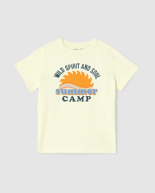 Camiseta de niño con dibujo frontal