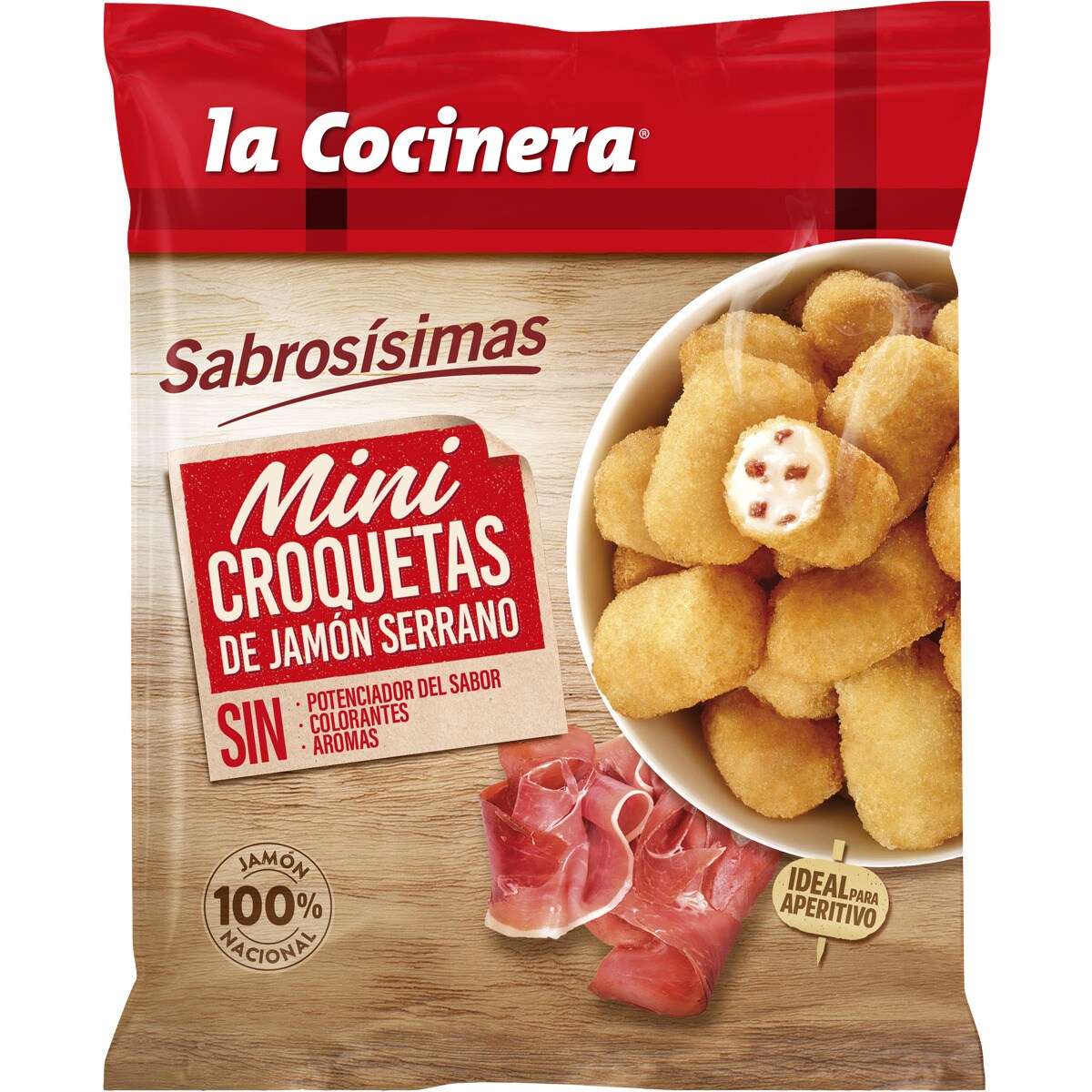 Mini croquetas de jamón serrano bolsa 300 g · LA COCINERA