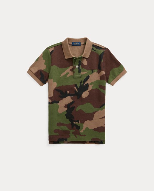 Boys' basic green camouflage polo shirt · Polo Ralph Lauren · Fashion