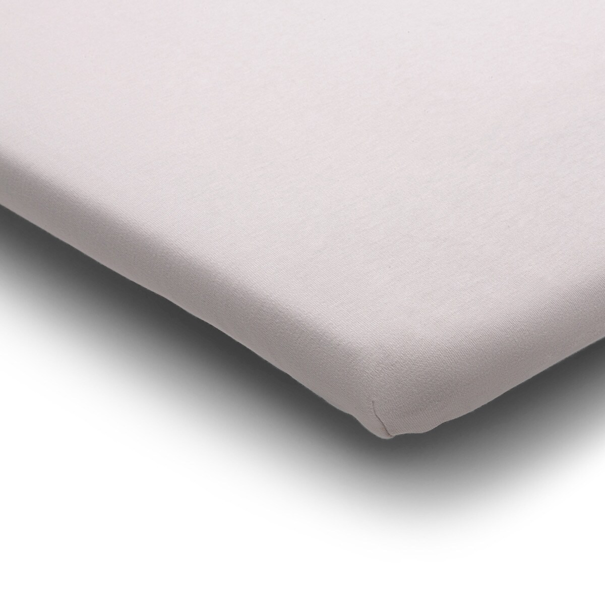 Lençol de Baixo para Berço de Viagem Stardust de Algodão Branco Mineral-4