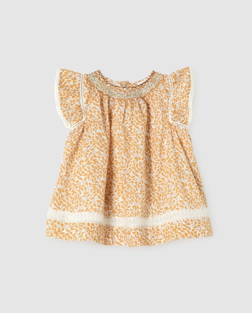 Vestido de bebé niña estampado