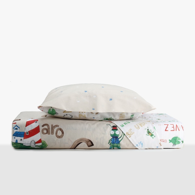 Juego de funda nórdica reversible algodón Abecedario Mini Home - El Corte Inglés