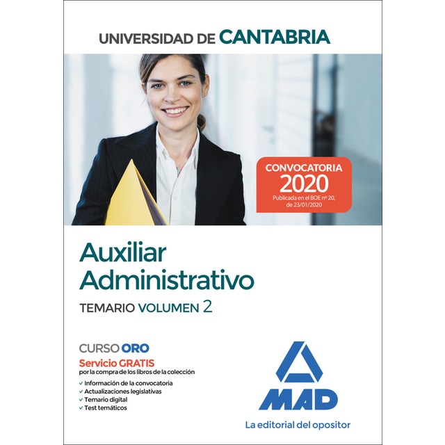 Escala auxiliar administrativa de la universidad de extremadura. Temario volumen 2