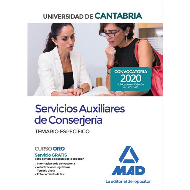 Servicios auxiliares de conserjería de la universidad de cantabria. Test