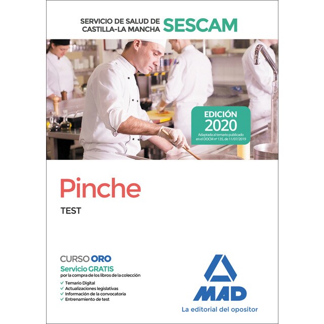 Pinche del servicio de salud de castilla-la mancha (sescam). Test (Tapa blanda)