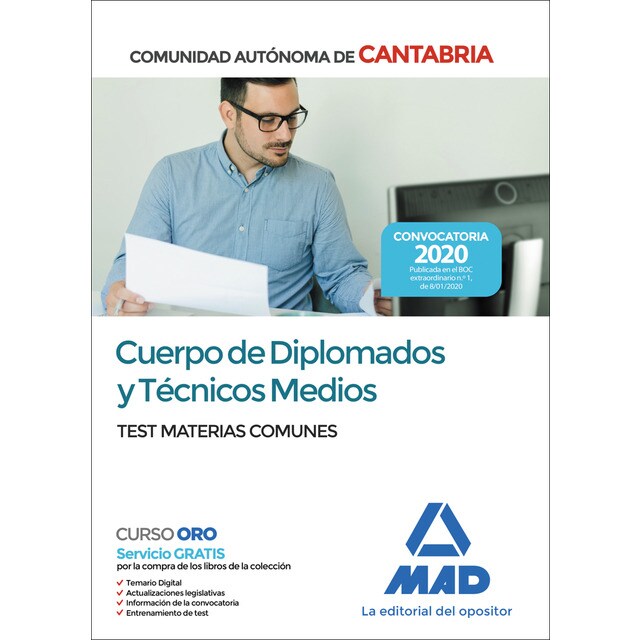 Cuerpo de diplomados y técnicos medios de la administración de la comunidad autónoma de cantabria. Temario de materias comunes vol