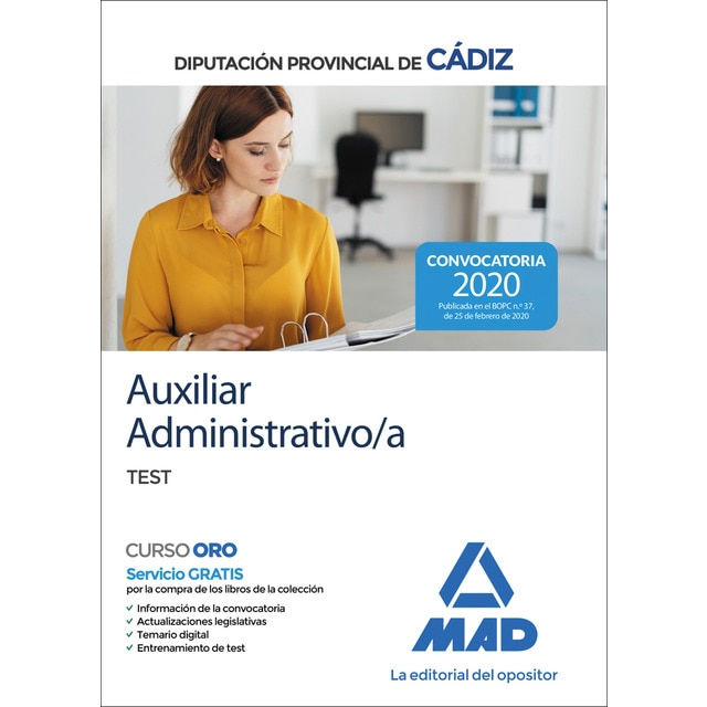 Auxiliar Administrativo de la Diputación Provincial de Huesca. Test