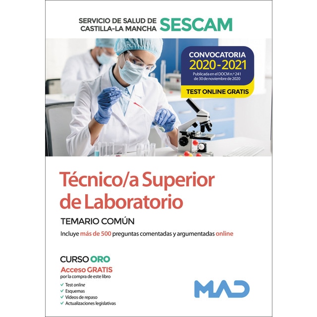 Técnico superior sanitario de laboratorio del servicio de salud de castilla-la mancha (sescam)