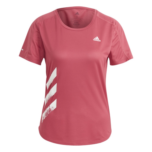 Camiseta de mujer Run It Fast 3 bandas adidas
