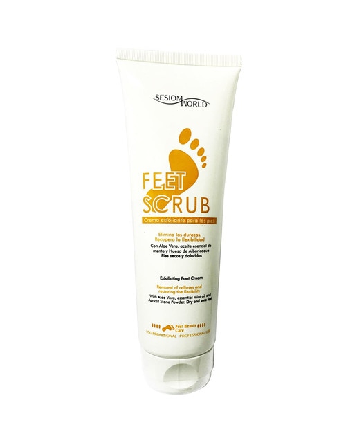 Feetscrub crema exfoliante pies aloe vera y hueso de albaricoque sin parabenos 250ml.