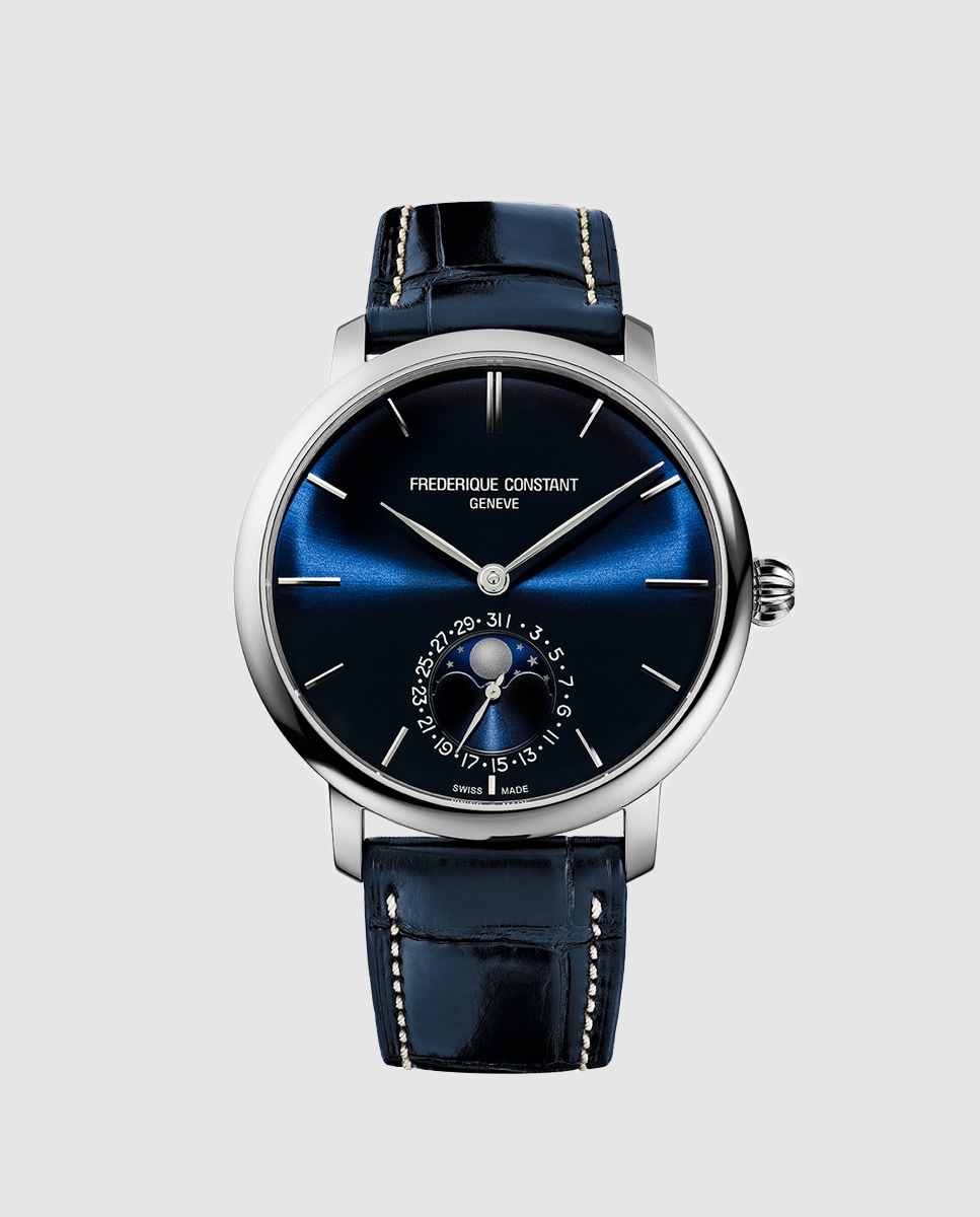 Imagem 0 de Relógio Slimline Manufacture Frederique Constant FC-705NR4S6 em Pele - Azul