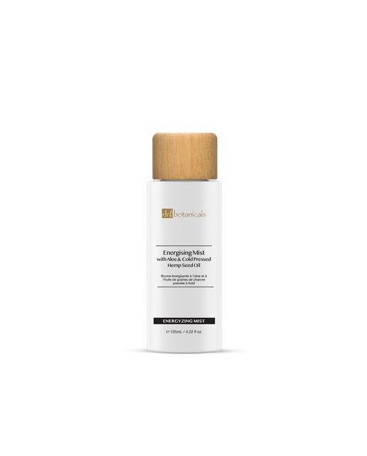 Bruma energizante con aloe y aceite de semilla de cáñamo prensado en frío