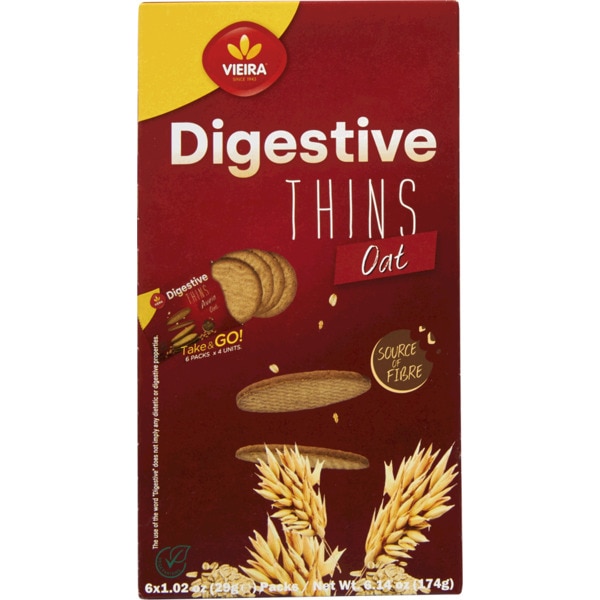 Bolachas Thins de Aveia embalagem 174 g