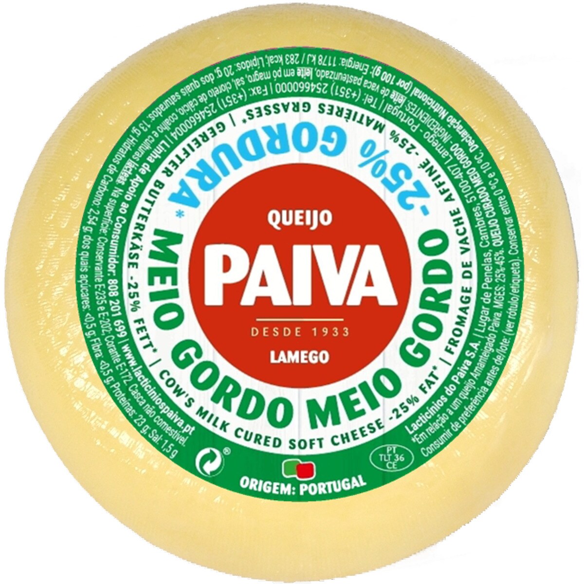Comprar Queijo Amanteigado de Lamego unidade 550 g · Paiva
