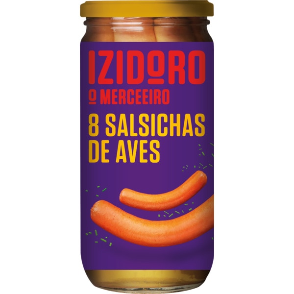 Salsichas de Aves frasco 8 unidades