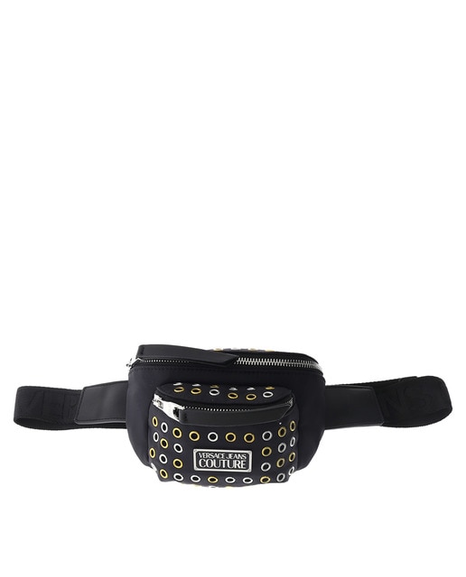 Versace Jeans Couture women's black nylon mini belt bag with gold eyelets ·  Women's fashion · El Corte Inglés