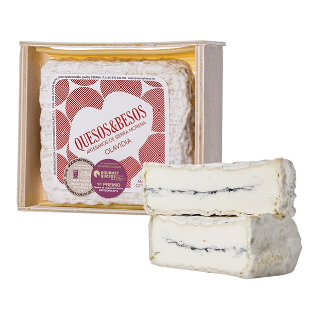 Queso de cabra de coagulación láctica madurado con mohos Olavidia Quesos & Besos