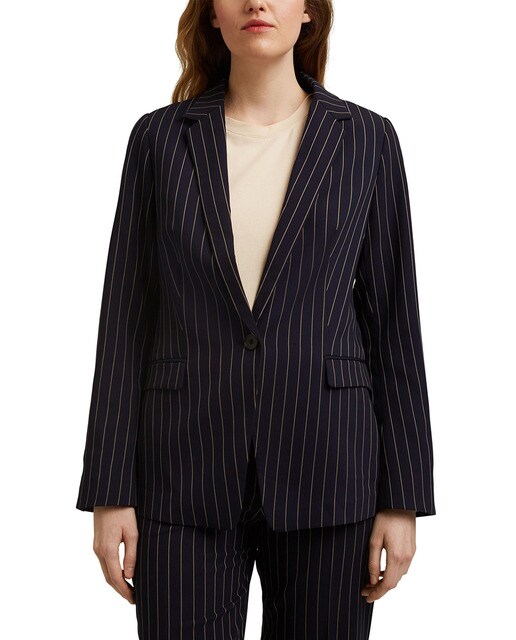 striped blazer womens