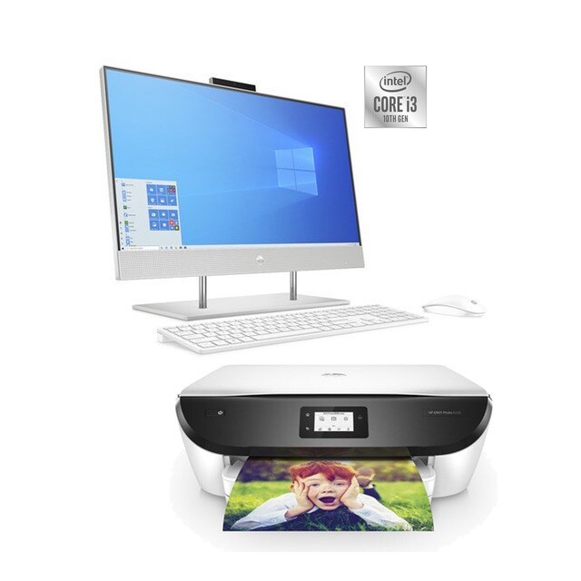 All in One HP 24-dp0014ns + Impresora multifunción HP Envy Photo 6232 Wi-Fi
