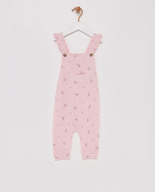 Combinaison Bebe Fille Tissu Crepe Effet Froisse Petites Fleurs Sfera Mode El Corte Ingles