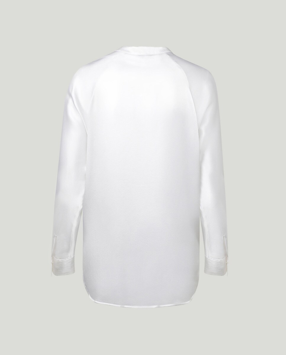 Blusa de Seda Branco-2