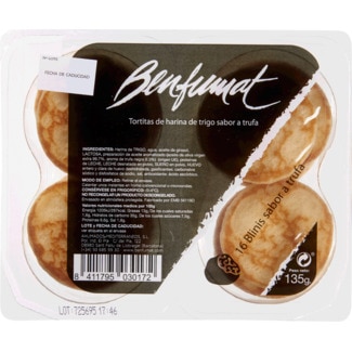 Benfumat Blinis com Sabor a Trufa 16 Unidades unidade 135 g