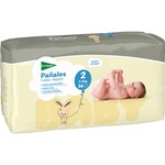 Windeln für Jungen und Mädchen 3 bis 6 kg Größe 2 elastisch und atmungsaktiv Tasche 56 Einheiten