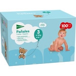 pañales unisex de 4 a 10 kg talla 3 elásticos y transpirables pack 2 x 50 unidades caja 100 unidades
