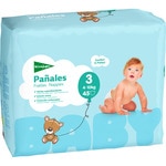 Unisex-Windeln von 4 bis 10 kg Größe 3 elastisch und atmungsaktiv Tasche 45 Einheiten