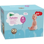 pañales unisex de 9 a 15 kg talla 4 elásticos y transpirables pack 2 x 42 unidades caja 84 unidades