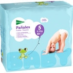 pañales unisex de 13 a 18 kg talla 5 elásticos y transpirables bolsa 33 unidades