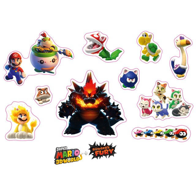 Lamina De Adhesivos Super Mario 3D World