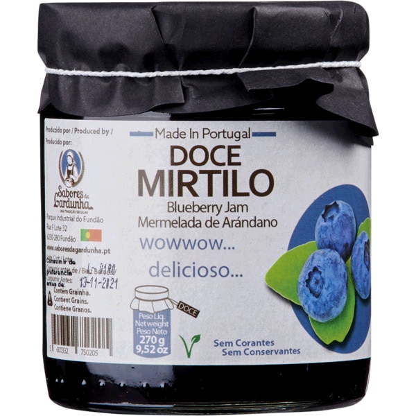 Doce de Mirtilos frasco 270 g